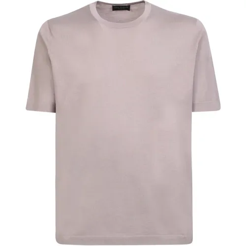 Beiger T-Shirt Casual Style Ss23 , Herren, Größe: L - Dell'oglio - Modalova