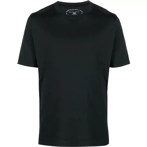 Organisches Schwarzes Extreme Jersey T-Shirt - Fedeli - Modalova