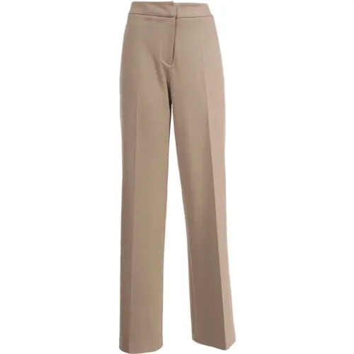 Hidden Zip Regular Fit Pants , female, Sizes: XS - Le Tricot Perugia - Modalova