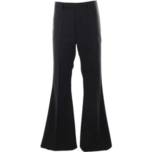 Flare Wool Trousers , male, Sizes: M - Rick Owens - Modalova