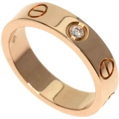 Pre-owned Rose Gold rings , female, Sizes: ONE SIZE - Cartier Vintage - Modalova