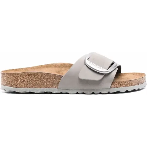 Grey Madrid Big Buckle Sandals , female, Sizes: 3 UK - Birkenstock - Modalova