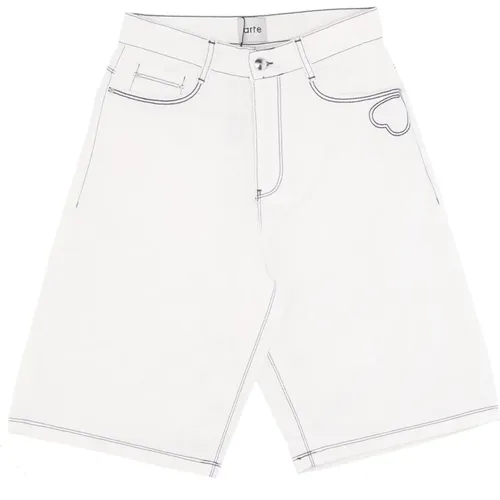 Heart Detail Shorts , male, Sizes: W32, W28 - Arte Antwerp - Modalova