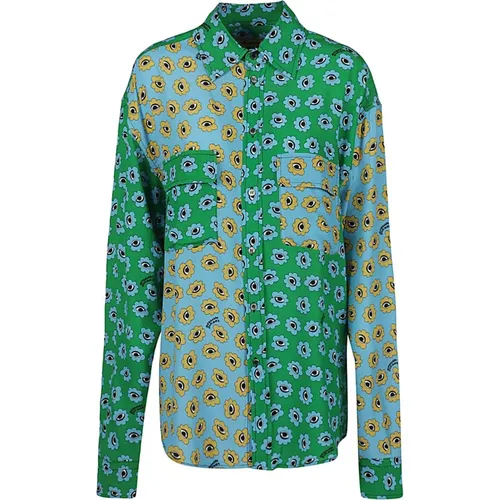 Printed Viscose Shirt , female, Sizes: M - Alessandro Enriquez - Modalova