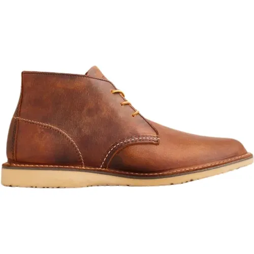 Weekender Chukka Copper Rough Tough Boot , male, Sizes: 9 1/2 UK, 7 1/2 UK, 7 UK, 10 UK, 9 UK, 8 UK - Red Wing Shoes - Modalova