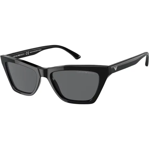Schwarz/Graue Sonnenbrille EA 4169 , Damen, Größe: 54 MM - Emporio Armani - Modalova