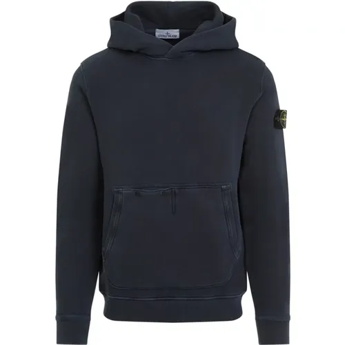 Navy Blauer Pullover , Herren, Größe: S - Stone Island - Modalova