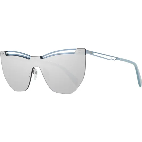 Blaue Damen Sonnenbrille Mono Linse Verspiegelt - Just Cavalli - Modalova