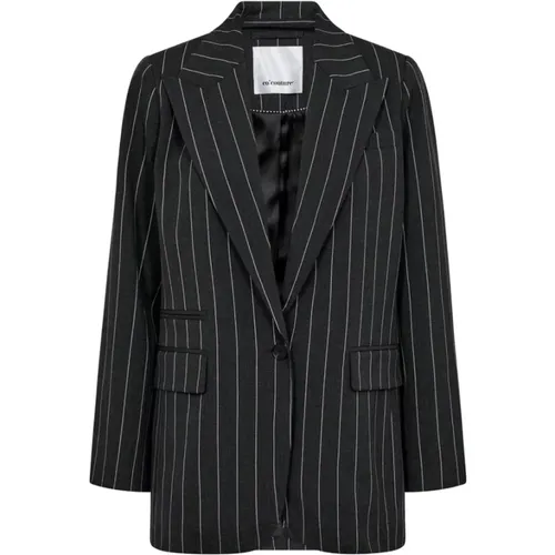 Anthrazit Klassischer Blazer für Stilvolle Garderobe , Damen, Größe: L - Co'Couture - Modalova