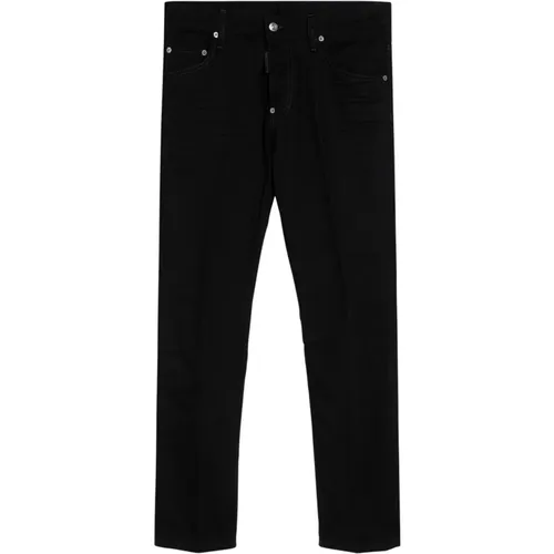 Slim Fit Denim Jeans , Herren, Größe: 2XL - Dsquared2 - Modalova