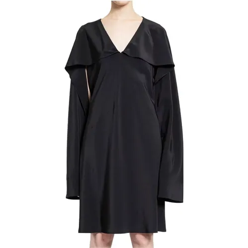 Satin V-Neck Scarf Dress , female, Sizes: S, L, M - Helmut Lang - Modalova