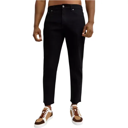 Schwarze Slim Fit Jeans , Herren, Größe: W30 - Golden Goose - Modalova