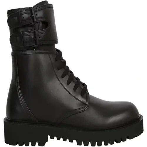 Leather Ankle Boots for Men , male, Sizes: 7 UK - Valentino Garavani - Modalova