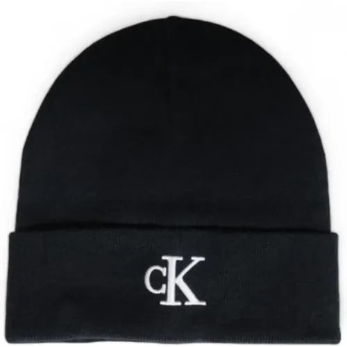 Monogram Embroidered Mens Cap Autumn/Winter , male, Sizes: ONE SIZE - Calvin Klein - Modalova