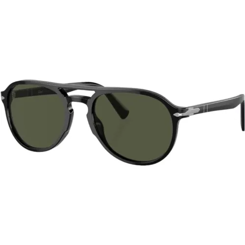 Stylish Unisex Sunglasses Green Lenses , unisex, Sizes: 55 MM - Persol - Modalova