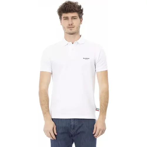 Elegantes besticktes weißes Poloshirt , Herren, Größe: M - Baldinini - Modalova