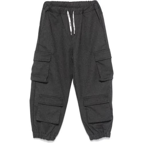 Graue Hose für Jungen Aw24 MSGM - MSGM - Modalova