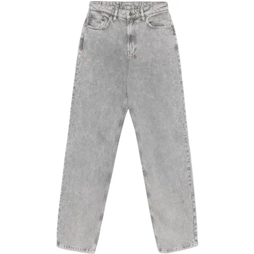 Crystal Embellished Grey Denim Jeans , female, Sizes: W29, W27 - Ksubi - Modalova