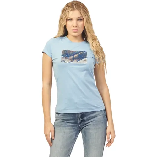 T-Shirts , female, Sizes: S, XS - Armani Exchange - Modalova