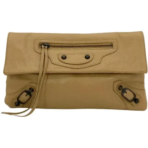 Pre-owned Leather clutches , female, Sizes: ONE SIZE - Balenciaga Vintage - Modalova