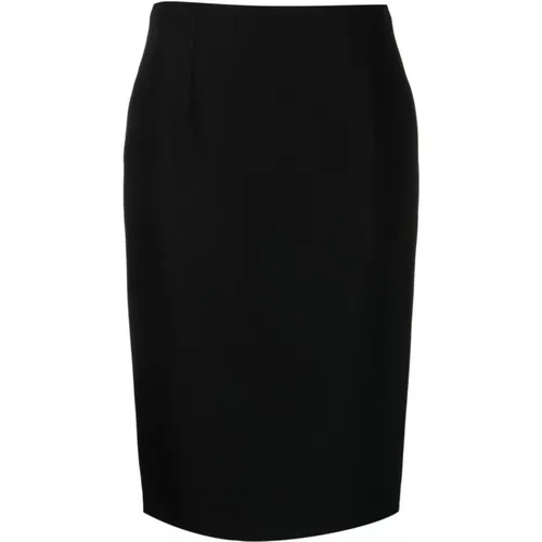 Stretch Wool Skirt , female, Sizes: L, S, XS, 2XS, M - Versace - Modalova