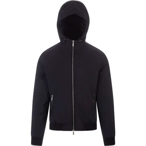 Oniro-Stp hooded bomber jacket , male, Sizes: L, M - Moorer - Modalova