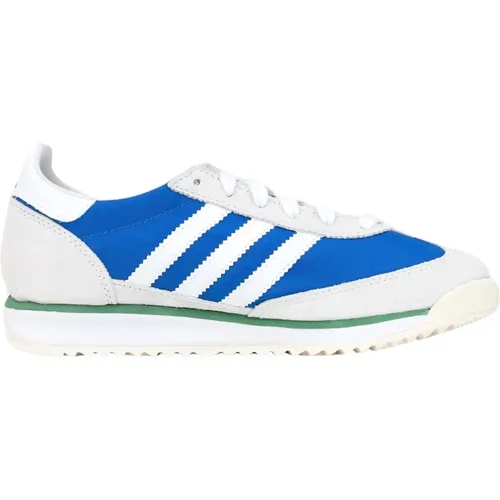 Sl72 Weiße und Blaue Sneakers , Damen, Größe: 38 2/3 EU - adidas Originals - Modalova