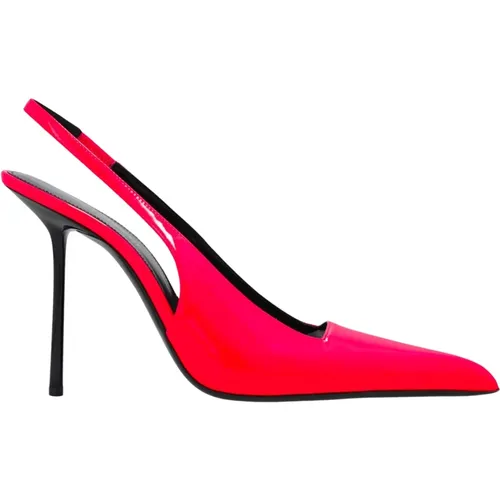 Pink Leather Pumps Ss22 , female, Sizes: 4 UK, 7 UK - Saint Laurent - Modalova