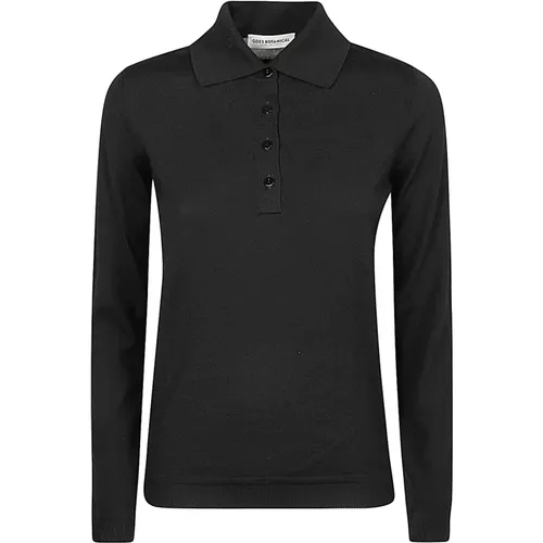 Schwarzes Polo-Shirt , Herren, Größe: M - GOES BOTANICAL - Modalova