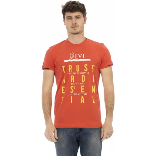 T-Shirts , Herren, Größe: XL - Trussardi - Modalova