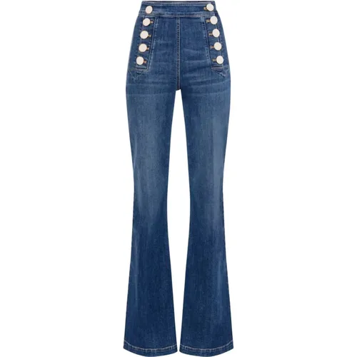 Boot-Cut Jeans für Frauen , Damen, Größe: W29 - Elisabetta Franchi - Modalova