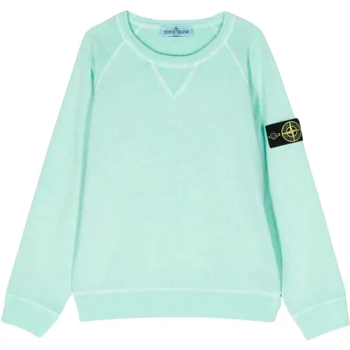 Grüne Sweaters mit Logo - Stone Island - Modalova