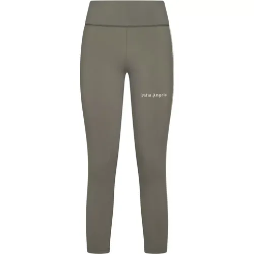 Training Track Leggings , female, Sizes: L, S - Palm Angels - Modalova