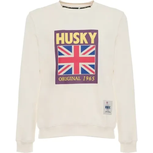 Cedric Sweatshirt Herbst/Winter Männer Rundhals , Herren, Größe: M - HUSKY ORIGINAL - Modalova