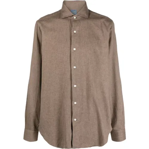 Italian Cotton Shirt , male, Sizes: 3XL - Barba - Modalova