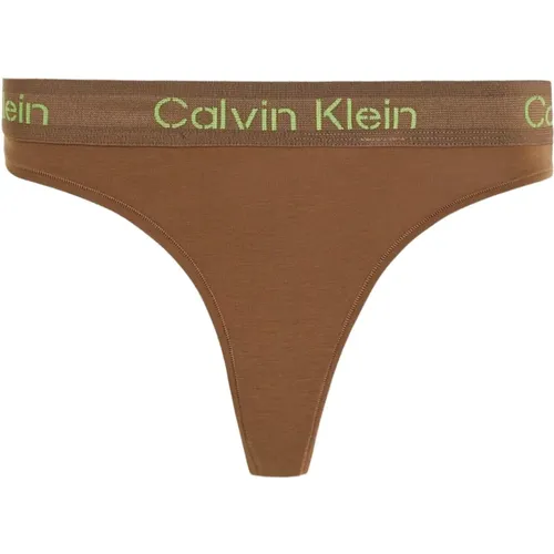 String Bikini - Stretch Marrons , Damen, Größe: M - Calvin Klein - Modalova