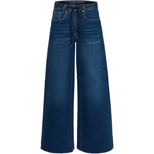 Weite Bein Dunkelblaue Jeans , Damen, Größe: W27 L32 - My Essential Wardrobe - Modalova