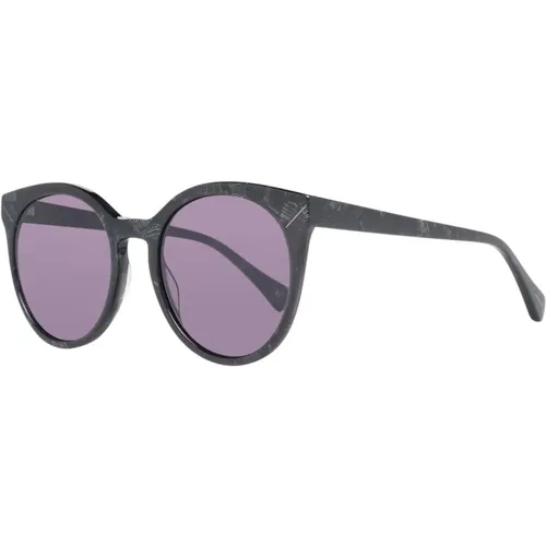 Stilvolle ovale Sonnenbrille mit violetten Gläsern - Yohji Yamamoto - Modalova