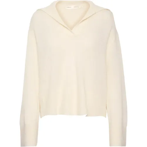 Whisper White V-Neck Sweater , female, Sizes: XS, 2XS, 2XL - InWear - Modalova