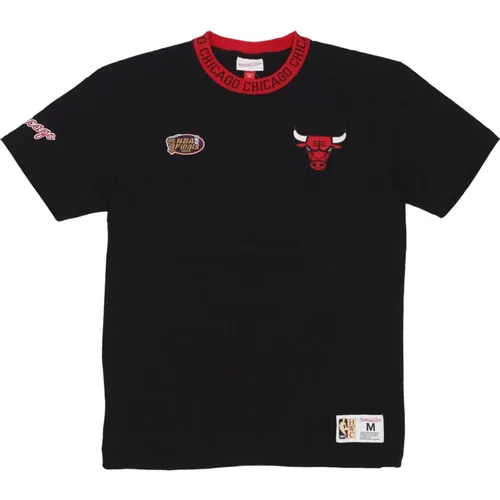 Chicago Bulls Vintage Logo Tee , male, Sizes: XL, S, M - Mitchell & Ness - Modalova