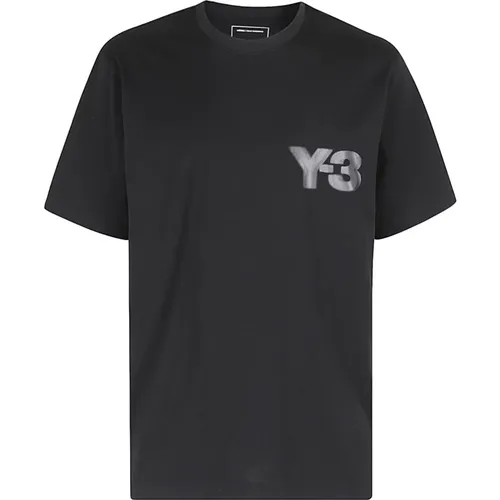 Logo Kurzarm T-Shirt , Herren, Größe: M - Y-3 - Modalova