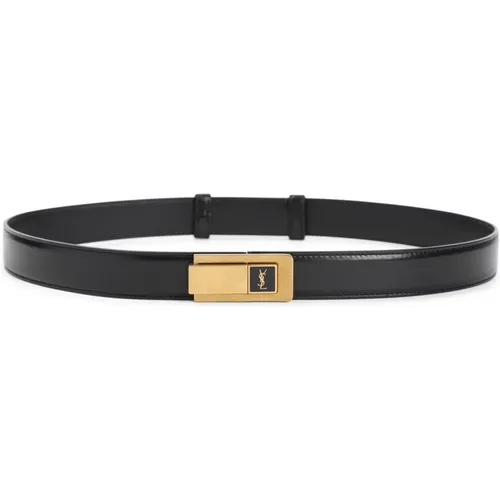 Leather Belt Elegant Style , female, Sizes: 75 CM - Saint Laurent - Modalova