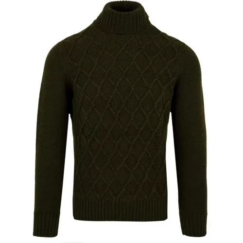 Military Turtleneck , male, Sizes: M, 2XL - Drumohr - Modalova