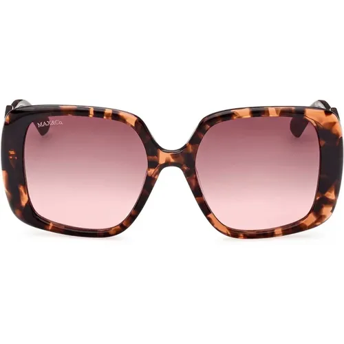Oversized Sonnenbrille mit brauner Verlaufslinse - Max & Co - Modalova