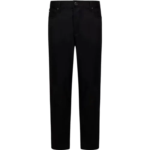 Slim-Fit Eagle Plate Jeans , male, Sizes: W32, W30, W34, W36 - Emporio Armani - Modalova