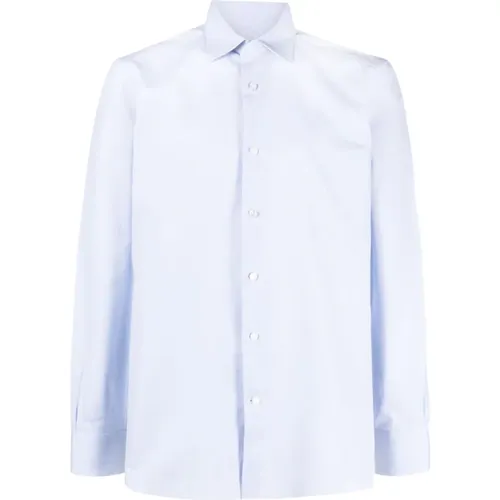 Micro-pattern dress shirt , male, Sizes: XL, 3XL, 2XL - Ermenegildo Zegna - Modalova