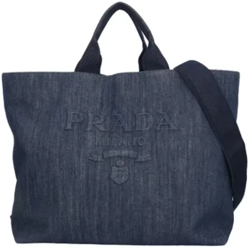 Pre-owned Denim prada-bags , female, Sizes: ONE SIZE - Prada Vintage - Modalova