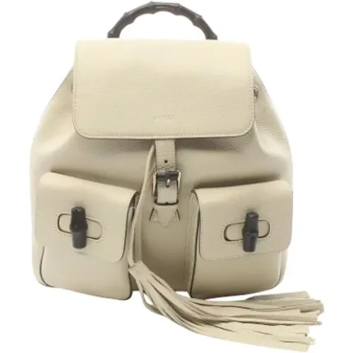 Pre-owned Leather backpacks , female, Sizes: ONE SIZE - Gucci Vintage - Modalova