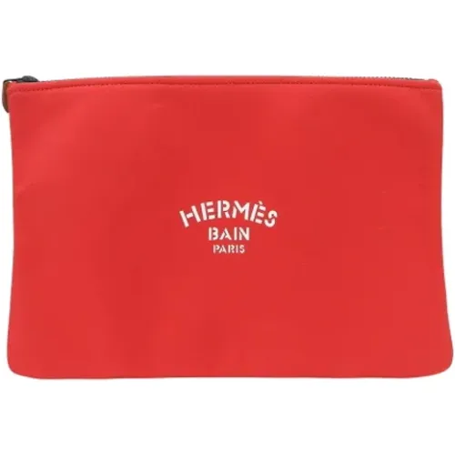 Pre-owned Fabric clutches , female, Sizes: ONE SIZE - Hermès Vintage - Modalova