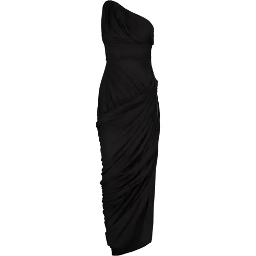 Asymmetrisches One-Shoulder Drapiertes Kleid - Rick Owens - Modalova